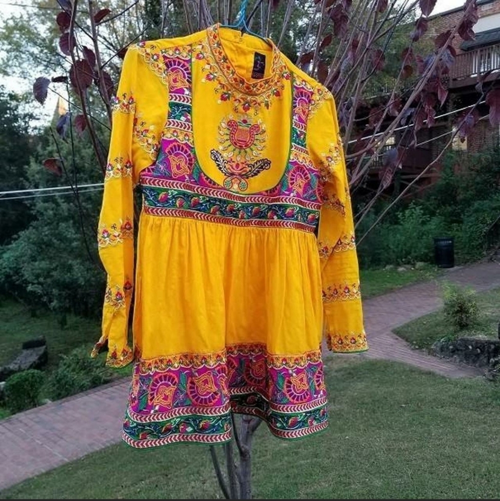 1960s psychedelic micro mini/ tunic top